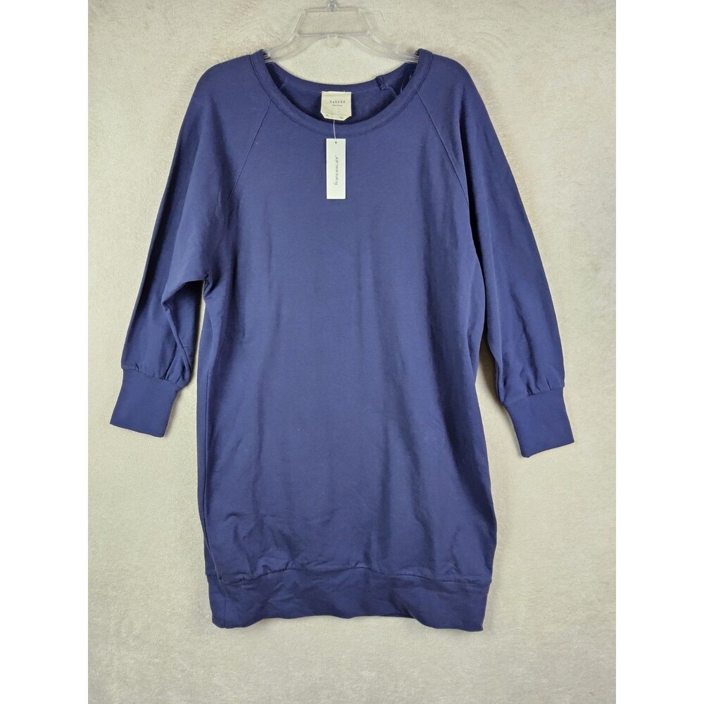 Harper Heritage Women's Long Sleeve Sweatshirt Dress Navy Size XL